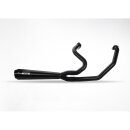 Malparidos Edelstahl 2-1 Auspuffanlage schwarz Euro 4/5 für Harley Touring 18-24