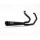 Malparidos Edelstahl 2-1 Auspuffanlage schwarz für Harley Touring 17-24 Euro 4/5