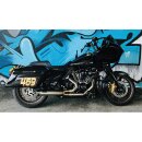 Malparidos Edelstahl 2-1 Auspuffanlage für Harley Touring 17-24 Euro 4/5