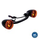 OEM Style Bullet Blinkerleiste schwarz für Harley...