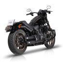 V Performance Double Ring Slip-On Auspuff Dämpfer schwarz für Harley Softail 22-24