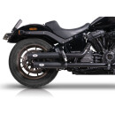 V Performance Double Ring Slip-On Auspuff Dämpfer schwarz für Harley Softail 22-24