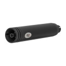 V Performance Double Ring Slip-On Auspuff Dämpfer schwarz für Harley Softail 22-24