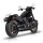 V Performance Double Ring Slip-On Auspuff Dämpfer schwarz für Harley Softail 22-24