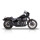 V Performance Double Ring Slip-On Auspuff Dämpfer schwarz für Harley Softail 22-24