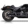 V Performance Double Ring Slip-On Auspuff Dämpfer schwarz für Harley Softail 22-24