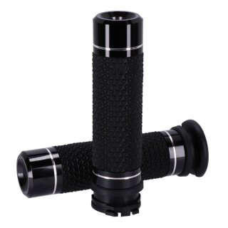 Avon K25 Billet Alu Griffe schwarz für Harley 96-22