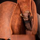 Trip Machine Moto Sling Bag Leder Tasche Mocka Braun