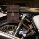 Trip Machine Moto Sling Bag Leder Tasche Mocka Braun