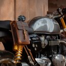 Trip Machine Moto Sling Bag Leder Tasche Cognac Braun