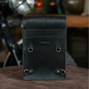 Trip Machine Moto Sling Bag Leder Tasche schwarz