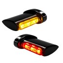 HeinzBikes Aero Winglets 3-1 Rücklicht Blinker Set schwarz