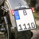 HeinzBikes All-In Kennzeichenhalter schwarz mit Rücklicht DE 180X200mm