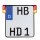 HeinzBikes All-In Kennzeichenhalter schwarz mit Rücklicht DE 180X200mm