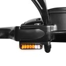HeinzBikes Stripes LED Blinker schwarz für Harley...