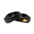 HeinzBikes ZC-Line Micro LED Gabel Blinker-Set. Schwarz