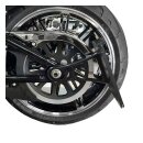 HeinzBikes seitlicher Kennzeichenhalter Schwarz für Harley Breakout Rocker 08-17