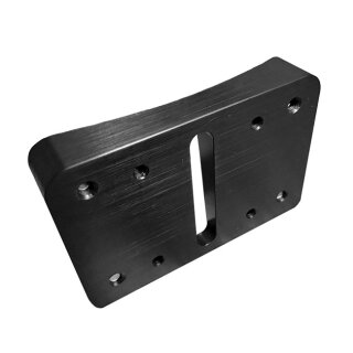 HeinzBikes Kennzeichenhalter Adapter Montage Block schwarz für Harley Softail 18-24