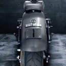 HeinzBikes Kennzeichenhalter Adapter Montage Block schwarz für Harley Softail 18-24
