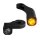 HeinzBikes Nano Lenkerarmaturen Blinker schwarz für Harley Softail 18-24