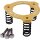 Trask Kupplungs Feder Power Plate Kit gold eloxiert für Harley M8 17-25