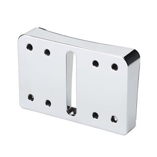 HeinzBikes Kennzeichenhalter Adapter Montage Block chrom für Harley Softail 18-24