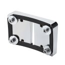 HeinzBikes Kennzeichenhalter Adapter Montage Block chrom für Harley Softail 18-24