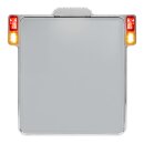 HeinzBikes All-In Kennzeichenhalter chrom mit Rücklicht DE 180X200mm