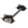 Kraus Vector One Flushline Achse & Achsversteller Schwarz für Harley Touring 14-25