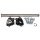Kraus Vector One Flushline Achse & Achsversteller Schwarz für Harley Touring 14-25