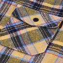 13 1/2 Steel Biker Flanellhemd, gelb XL