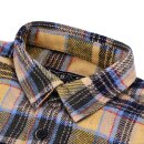 13 1/2 Steel Biker Flanellhemd, gelb L