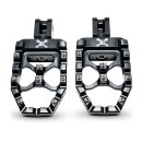 Burly MX Evolution Sozius Beifahrer Fussrasten schwarz für Harley Softail 18-25