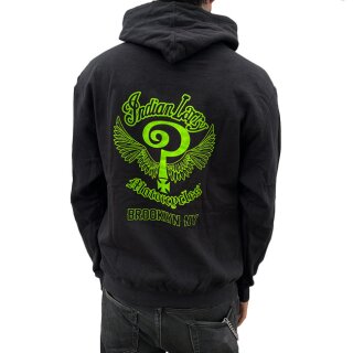 Indian Larry Slime Logo Hoodie L