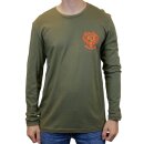 Indian Larry Johns long sleeve army green