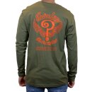 Indian Larry Johns long sleeve army green