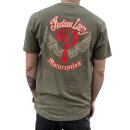 Indian Larry Logo t-shirt army green
