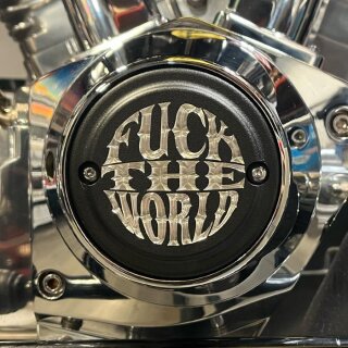 Indian Larry, FTW logo 5-hole point cover. Matte black