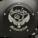 Indian Larry, Indian Larry logo derby cover. Matte black