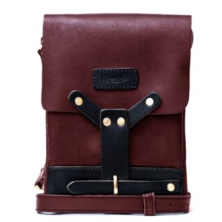 Trip Machine Oberschenkeltasche Leder kirschrot