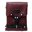 Trip Machine Oberschenkeltasche Leder kirschrot