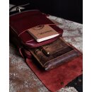 Trip Machine Oberschenkeltasche Leder kirschrot