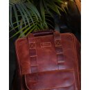 Trip Machine Eastwood Rucksack Leder Kirschrot