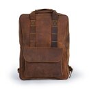 Trip Machine Eastwood Rucksack Leder Tabak braun