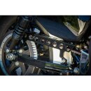 Rick`s Motorcycles belt cover Round holes. Gloss black