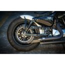 Rick`s Motorcycles belt cover Round holes. Gloss black