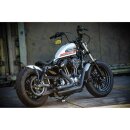 Rick`s Motorcycles belt cover Round holes. Gloss black