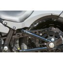 Rick`s Motorcycles belt guard Round holes. Gloss black