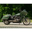 Tommy & Sons, FXR style carbon side cover set. Woven