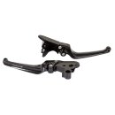 Rick`s Motorcycles Classic brake & clutch lever set. Black